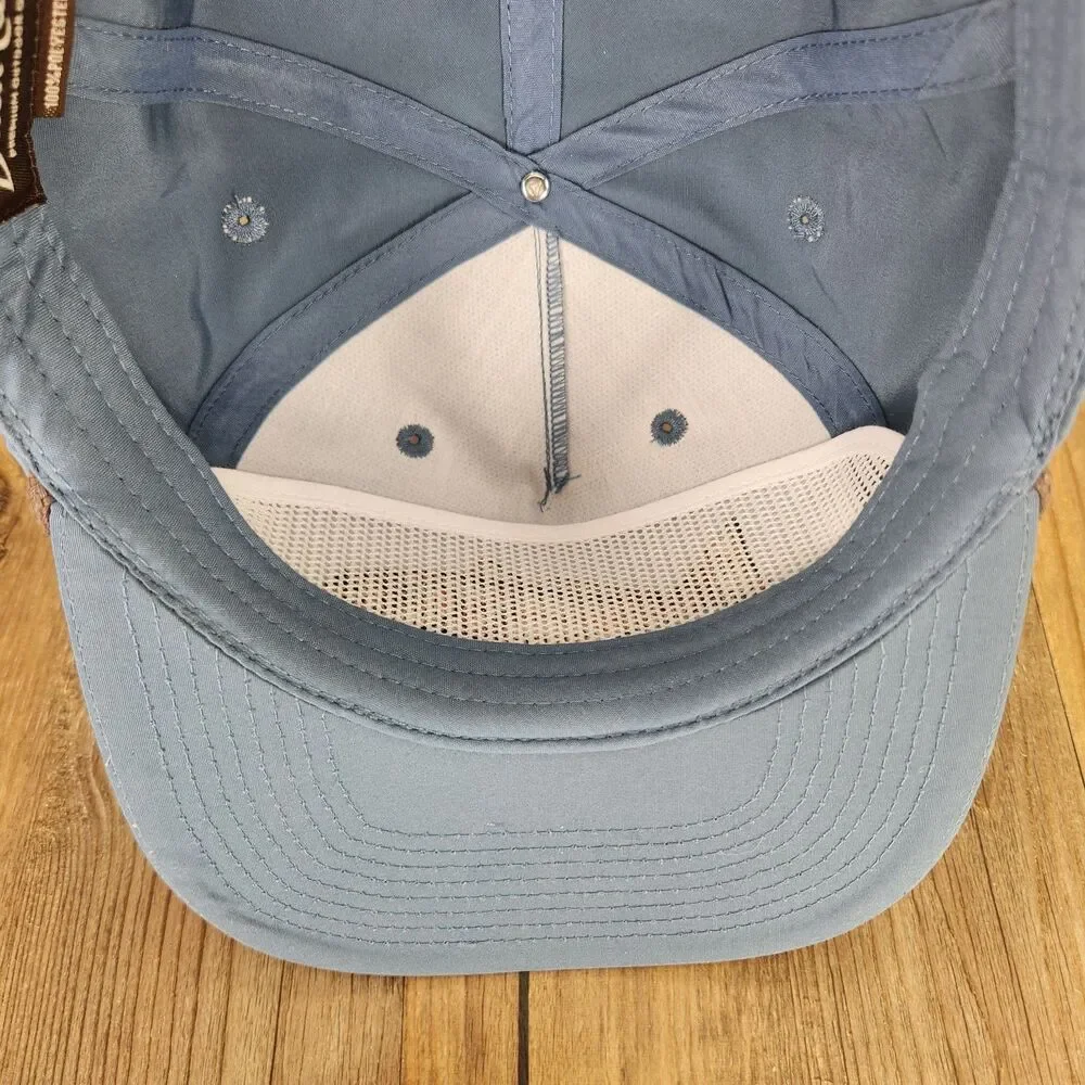 Duck Camp Redfish Hat Coastal Blue Snapback Rope Camping Fishing Outdoor Cap